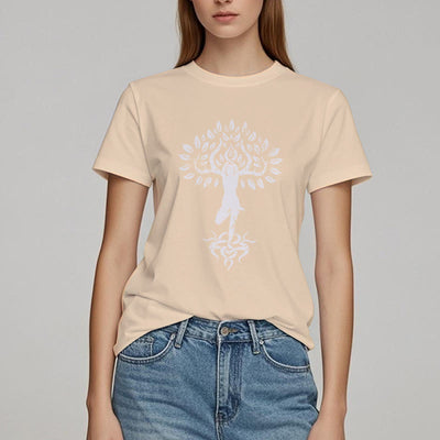 Olivenorma Flower Zen Tree T-Shirt