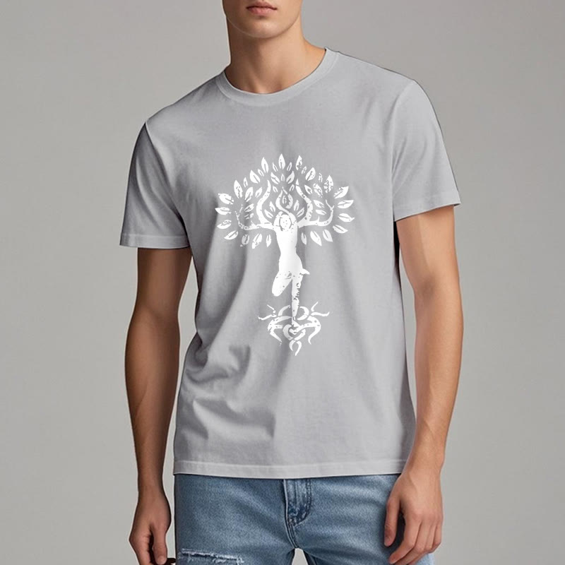Olivenorma Flower Zen Tree T-Shirt