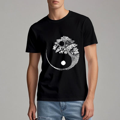 Olivenorma Yin Yang Bonsai Tree T-shirt