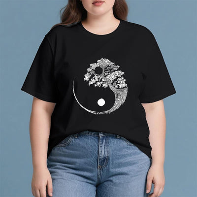 Olivenorma Yin Yang Bonsai Tree T-shirt