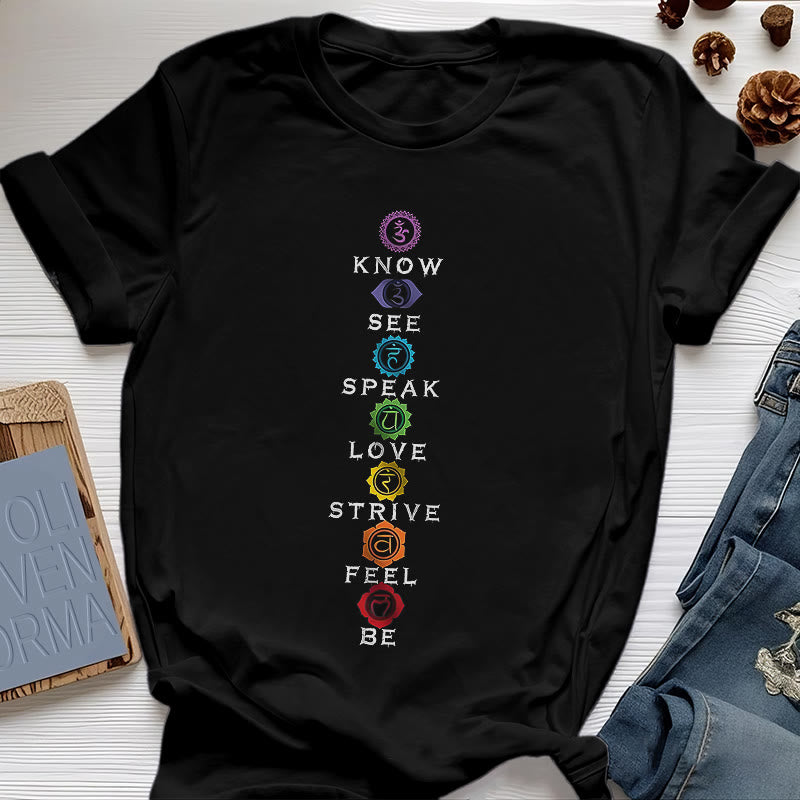 Olivenorma Chakra List Tantric Hinduism T-Shirt