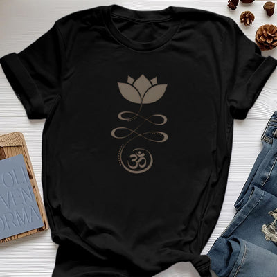 Olivenorma Yoga Lotus Flower Om Symbol T-Shirt
