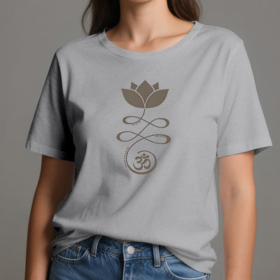 Olivenorma Yoga Lotus Flower Om Symbol T-Shirt