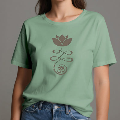 Olivenorma Yoga Lotus Flower Om Symbol T-Shirt