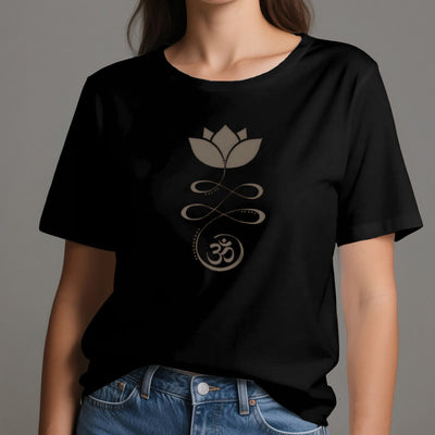 Olivenorma Yoga Lotus Flower Om Symbol T-Shirt