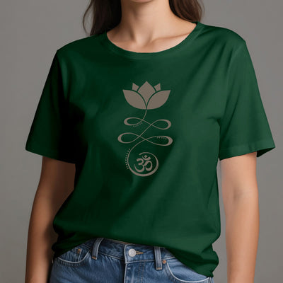 Olivenorma Yoga Lotus Flower Om Symbol T-Shirt