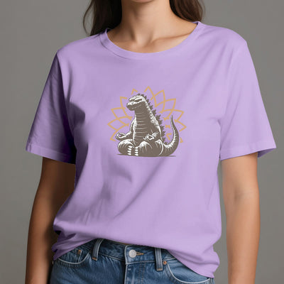 Olivenorma Funny Dinosaur Yoga Meditation T-Shirt