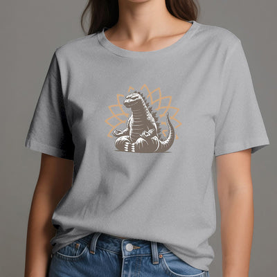Olivenorma Funny Dinosaur Yoga Meditation T-Shirt