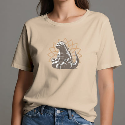 Olivenorma Funny Dinosaur Yoga Meditation T-Shirt