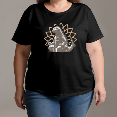 Olivenorma Funny Dinosaur Yoga Meditation T-Shirt
