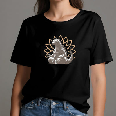Olivenorma Funny Dinosaur Yoga Meditation T-Shirt