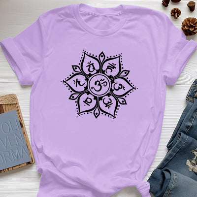 Olivenorma Seven Chakra Symbols T-Shirt
