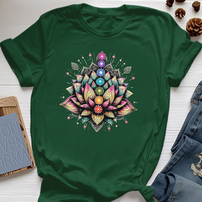 Olivenorma Chakra Lotus Flower Yoga Meditation T-Shirt
