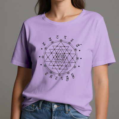 Olivenorma Sacred Energy Sri Yantra Spiritual T-Shirt