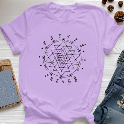 Olivenorma Sacred Energy Sri Yantra Spiritual T-Shirt