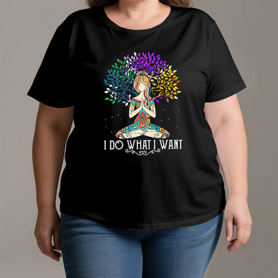 Olivenorma "I Do What I Want" Yoga Meditation T-Shirt
