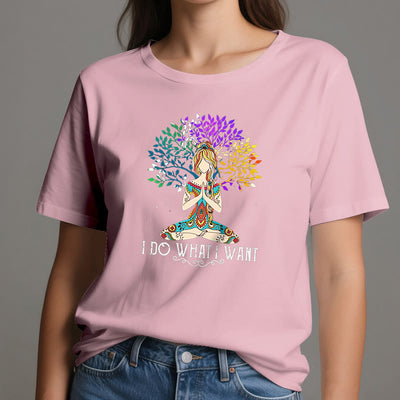 Olivenorma "I Do What I Want" Yoga Meditation T-Shirt