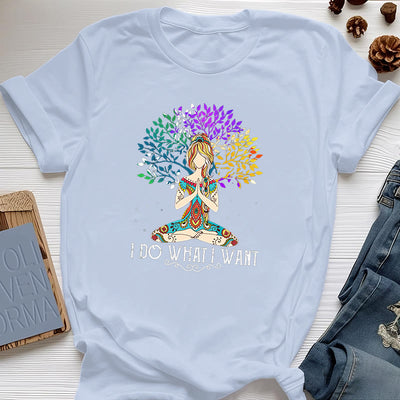Olivenorma "I Do What I Want" Yoga Meditation T-Shirt