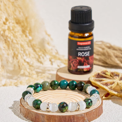 Olivenorma "Serenite Flow​" African Turquoise Calm & Purify Essential Oil Bracelet - image 3