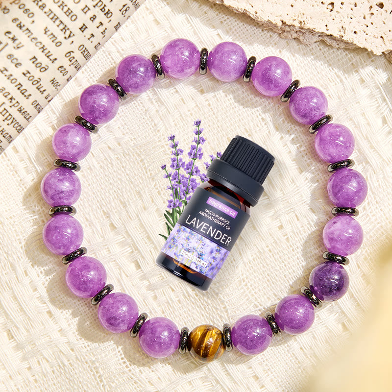 Olivenorma "Soul Guardian​" Amethyst Courage Essential Oil Bracelet - image 4