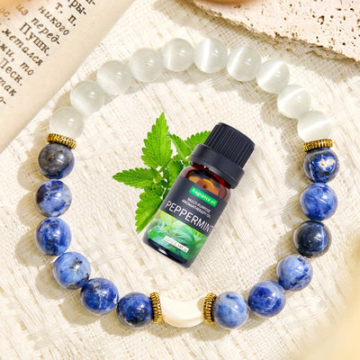 Olivenorma "Moon & Tide​" Balance Emotions Crescent Essential Oil Bracelet - image 4