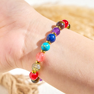 Olivenorma "Nature's Palette" Positive Gemstone Essential Oil Bracelet - image 6