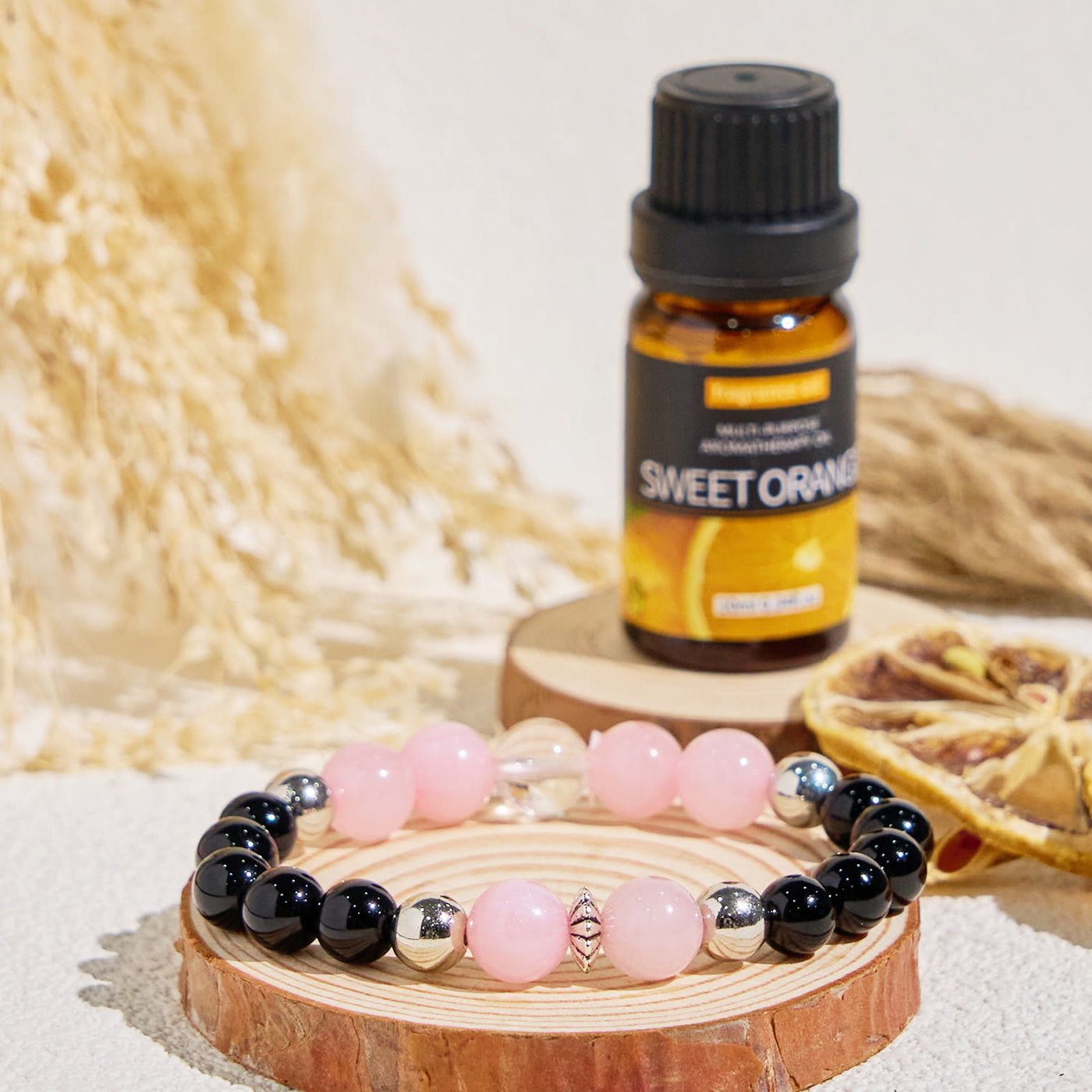 Olivenorma "Rosé & Night" Love & Protection Essential Oil Bracelet - image 3