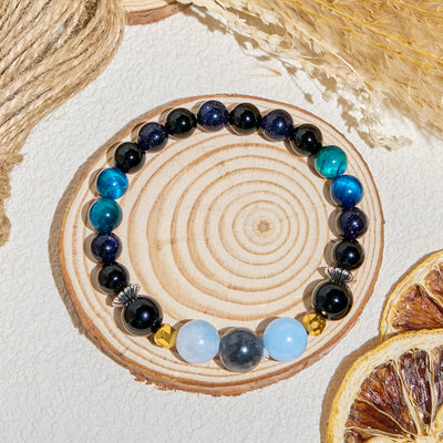 Olivenorma "Midnight Sky​" Obsidian Healing Essential Oil Bracelet - image 7