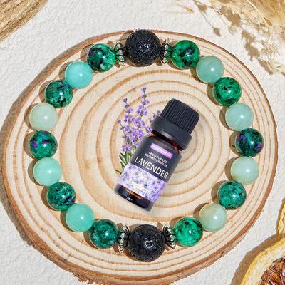 Olivenorma "Forest Pebbles" Natural Gemstone Vitality Essential Oil Bracelet - image 4