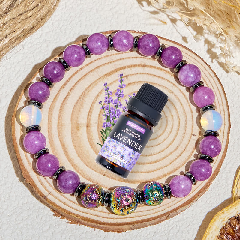 Olivenorma "​​Purple Nova" Amethyst Energy Purification Essential Oil Bracelet - image 4