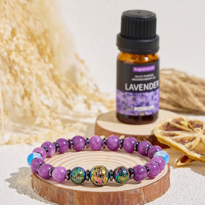 Olivenorma "​​Purple Nova" Amethyst Energy Purification Essential Oil Bracelet - image 3