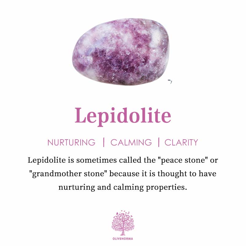 Olivenorma "Tide & Bloom" Aquamarine & Lepidolite Calm Bracelet - image 8