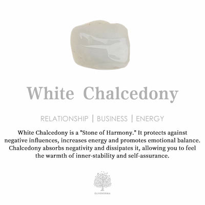 Olivenorma "Sky Whisper" White Chalcedony Calm Bracelet - image 7