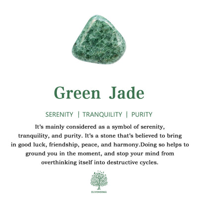 Olivenorma "​​Speckled Shine​​" Jade & Labradorite Growth Bracelet - image 7