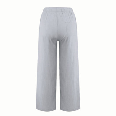 Olivenorma Women's Cotton Linen Wide Leg Pants