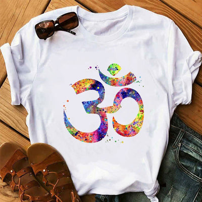 Olivenorma Lotus Yoga Meditation Tree of Life T-Shirt