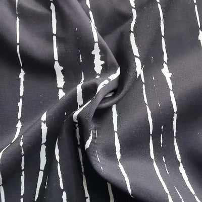Olivenorma Mens Black White Stripe Loose Beach Cardigan - image 5