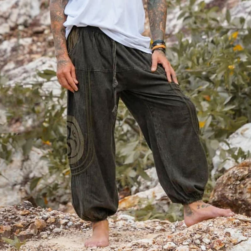  Olivenorma Unisex Wild OM Symbol Yoga Meditation Long Pants with Pockets - image 2