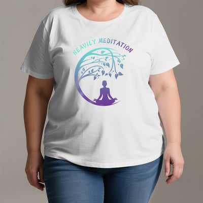 Olivenorma "HEAVILY MEDITATION" Tree of Life Yoga T-Shirt  - image 5