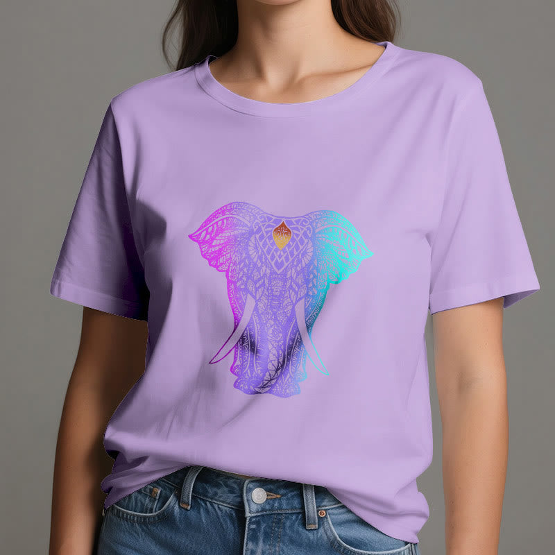Olivenorma Mandala Elephant Yoga T-Shirt