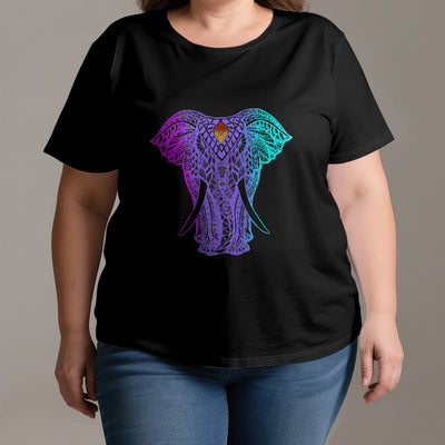 Olivenorma Mandala Elephant Yoga T-Shirt