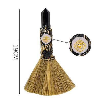 Olivenorma Natural Gemstone Prism Chakra Witches Broom Decoration - image 17