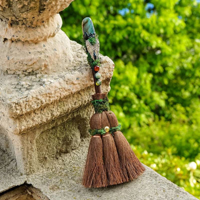 Olivenorma Magic Crystal Prism Palm Broom Decoration - Labradorite - image 6
