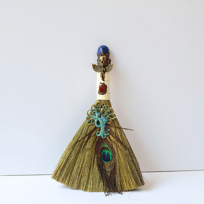 Olivenorma Tree of Life Angel Magical Broom Gemstone Decoration - Sodalite - image 17