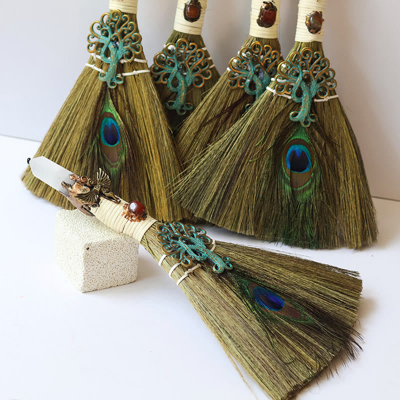 Olivenorma Tree of Life Angel Magical Broom Gemstone Decoration - image 4