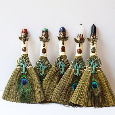 Olivenorma Tree of Life Angel Magical Broom Gemstone Decoration - image 20