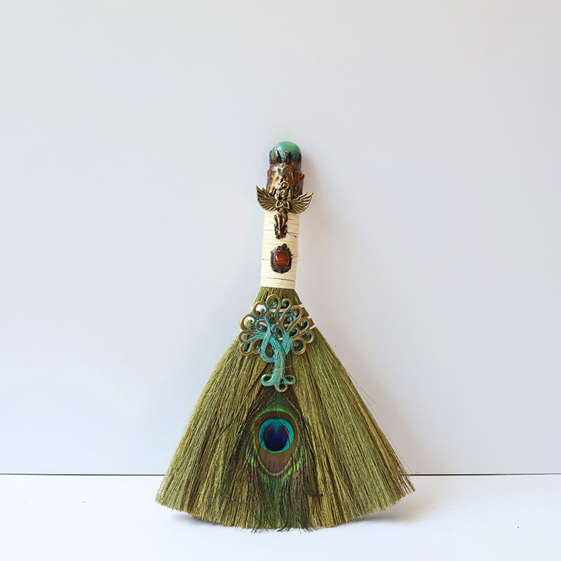 Olivenorma Tree of Life Angel Magical Broom Gemstone Decoration - Green Aventurine - image 15
