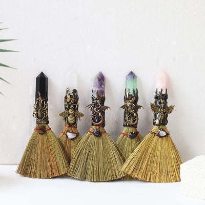 Olivenorma Tree of Life Angel Magical Broom Gemstone Decoration - image 19
