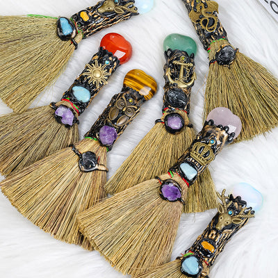 Olivenorma Heart-Shaped Crystal Witches Broom Cleansing Wiccan Decor - image 25