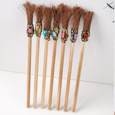 Olivenorma Crystal Decor Magic Broom Pencil Witches Broom - image 8